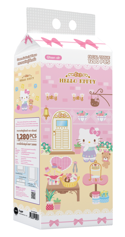 กระดาษเช็ดหน้า 1,280 แผ่น Hello Kitty Store